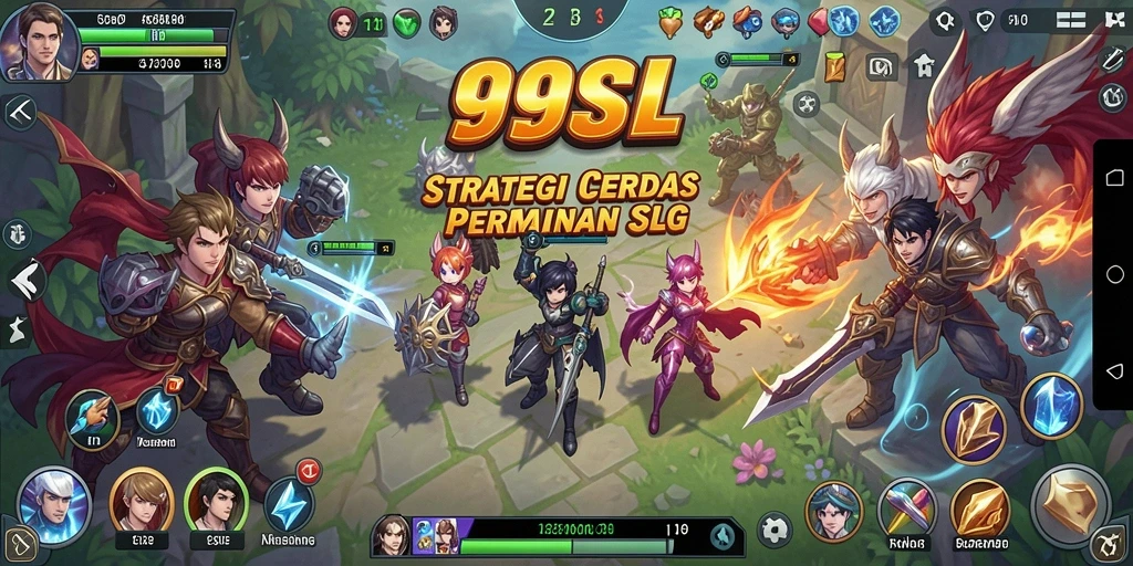 Screenshot gameplay 99SL menampilkan strategi pertempuran yang mendebarkan.
