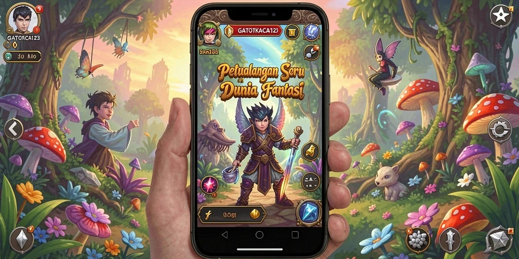 Tampilan gameplay GATOTKACA123 yang menegangkan dan menakjubkan.