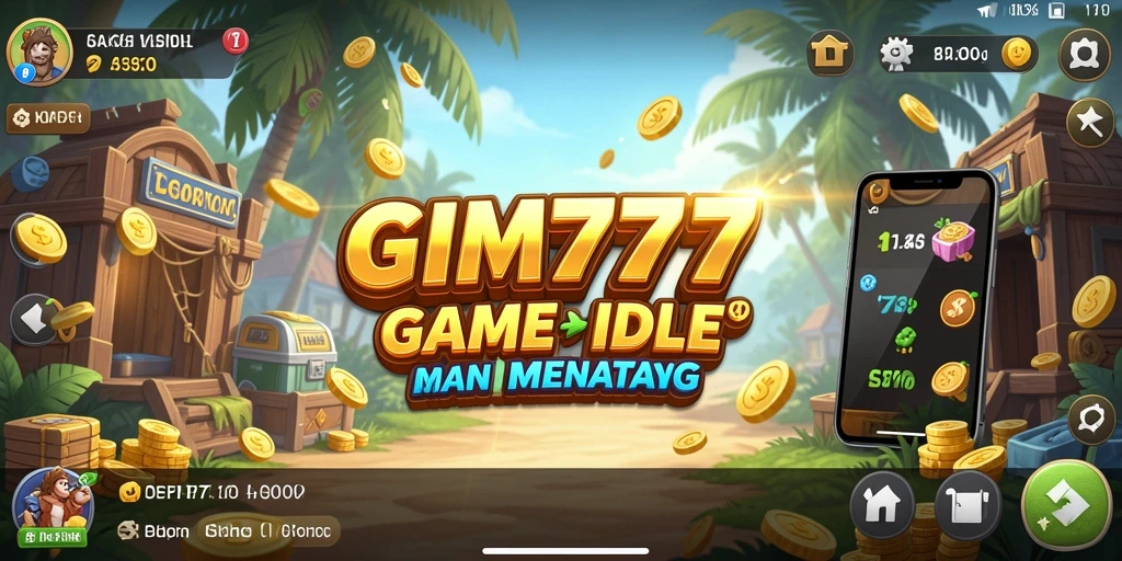 Tampilan gameplay GIM777 yang menarik dengan sistem Idle.