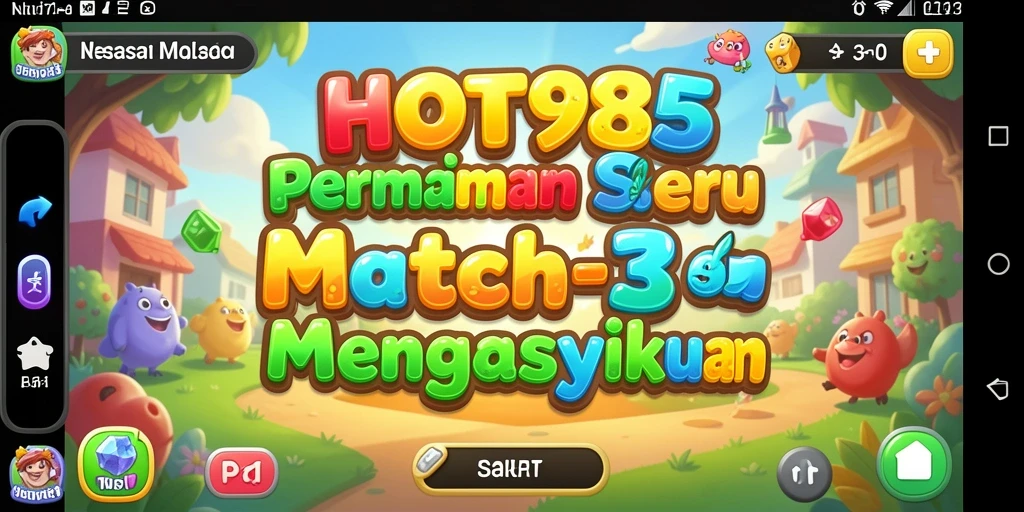 Tampilan gameplay HOT985 yang menarik dan penuh warna.