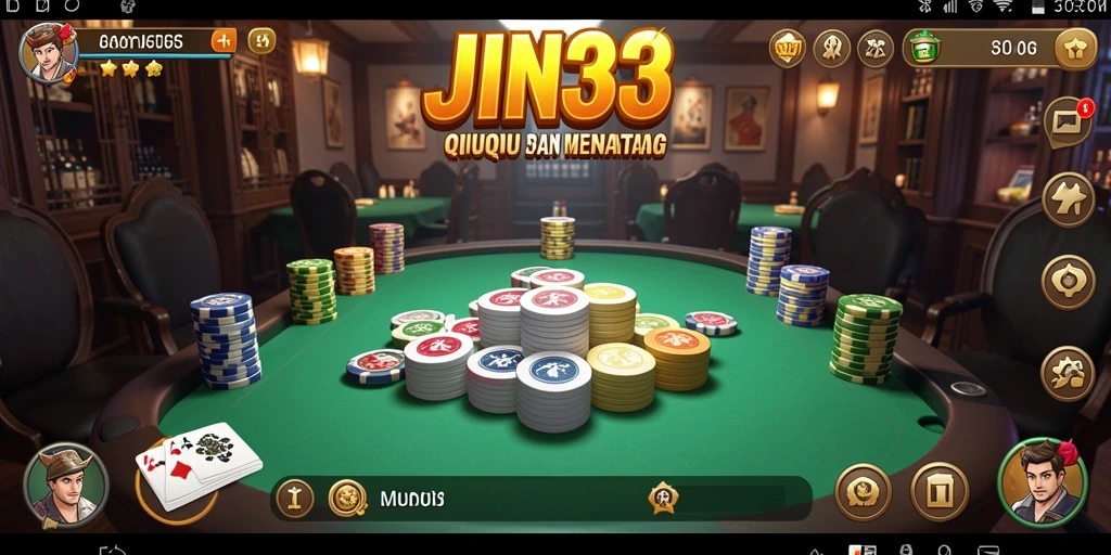 Gameplay seru QiuQiu di JIN33 menunjukkan serunya bermain dengan teman.
