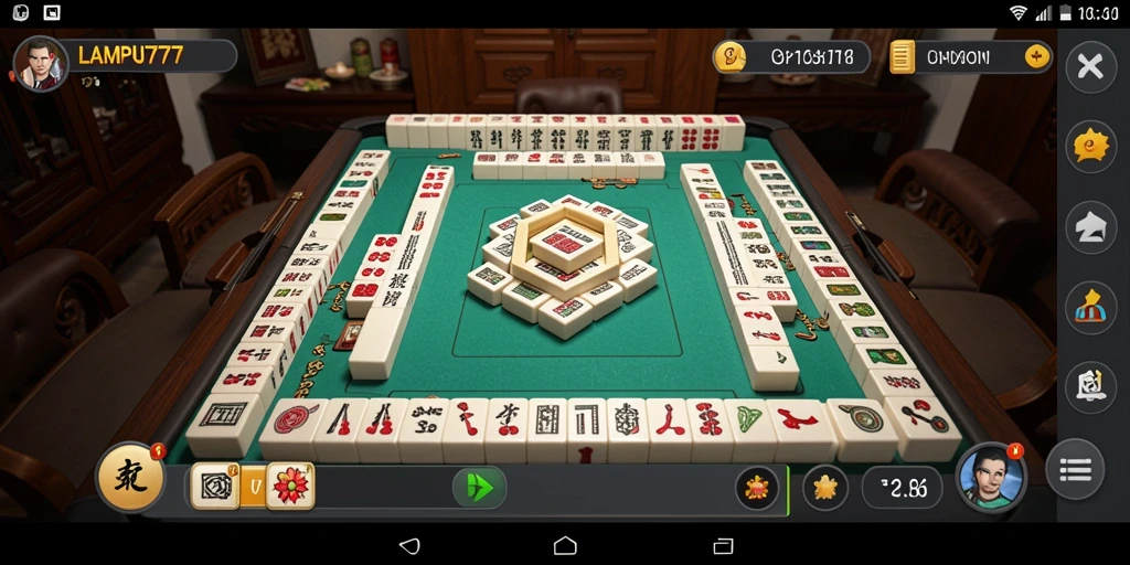 Tampilan seru LAMPU777 saat bermain Mahjong.