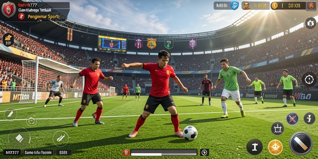 Tampilan seru dari gameplay MT777 yang menampilkan pertandingan olahraga.