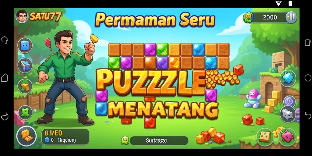 Tampilan gameplay <strong>SATU77</strong> dengan berbagai teka-teki yang menantang.