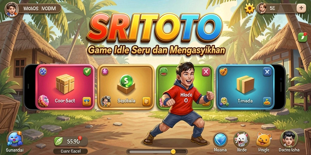 Tampilan gameplay <strong>SRITOTO</strong> yang menarik saat karakter berkembang.